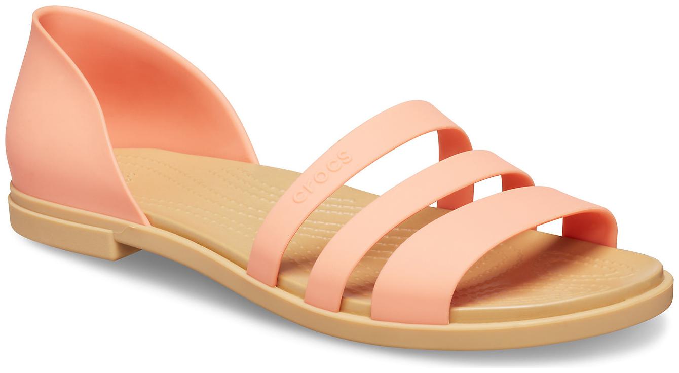 

Crocs Women s Orange Tulum Sandals
