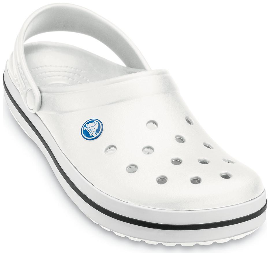 

Crocs Men s White Crocband Clogs