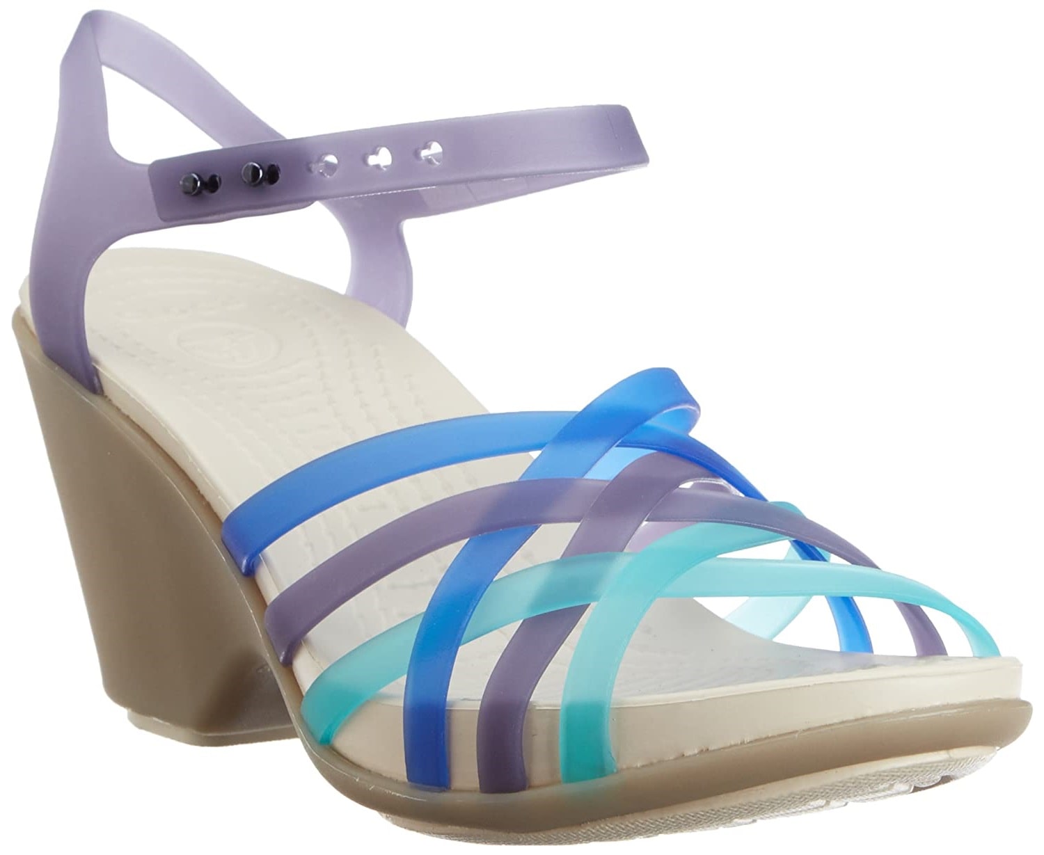 

crocs Women Huarache Sandal Wedge W Multi and Geranium Rubber Fashion Sandals