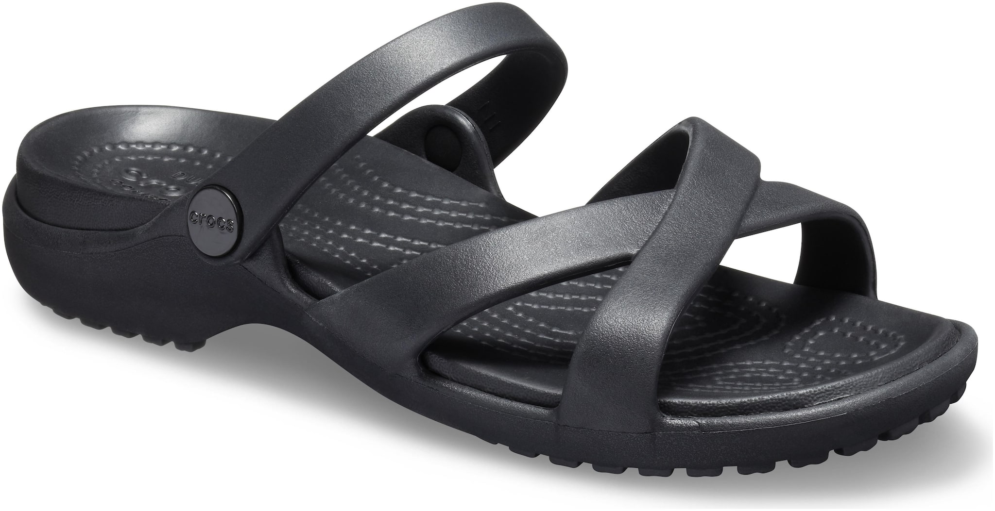 

Crocs Women Black Meleen CrossBand Sandals 205472-001