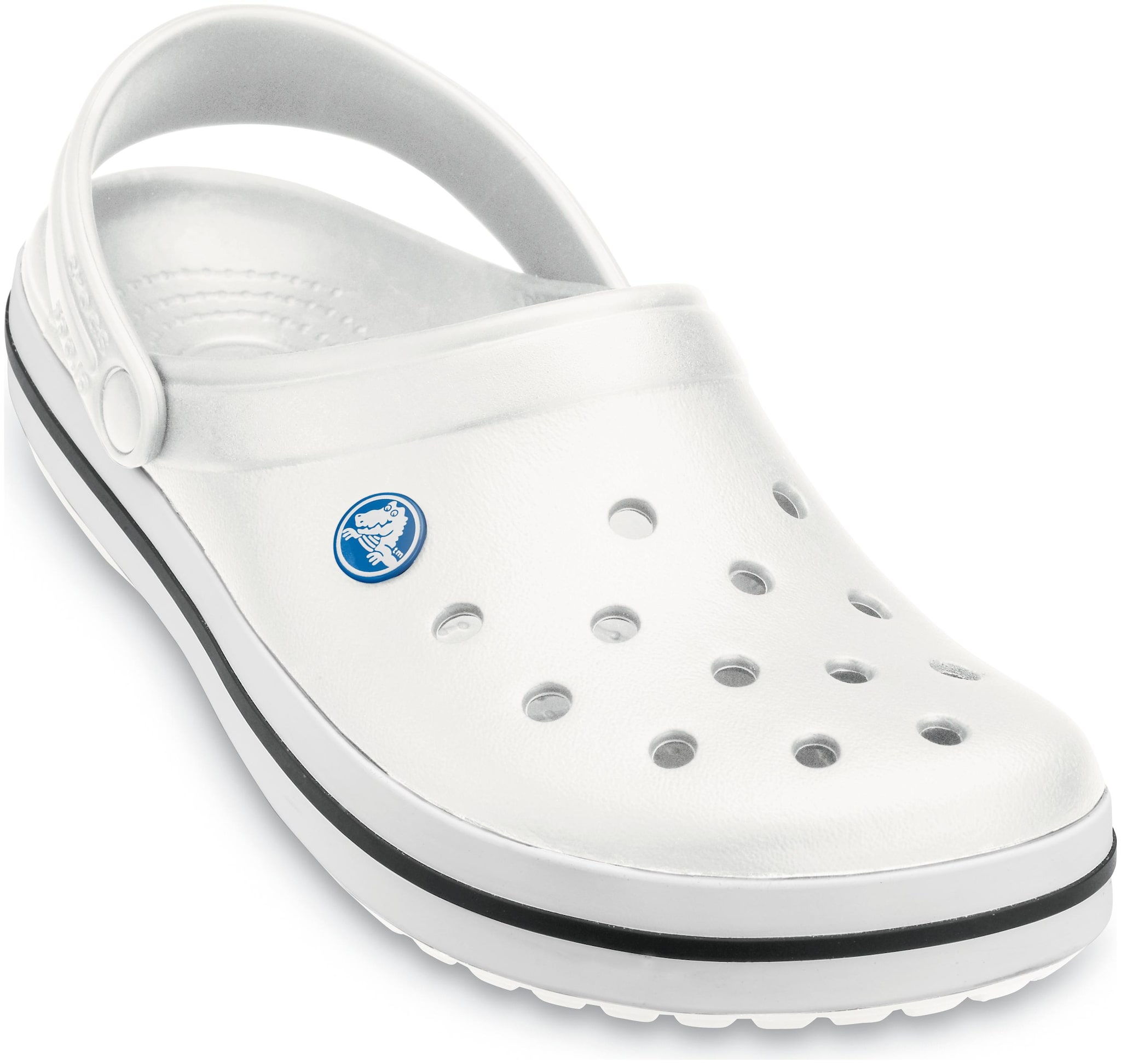 

Crocs Women White Crocband Clogs 11016-100