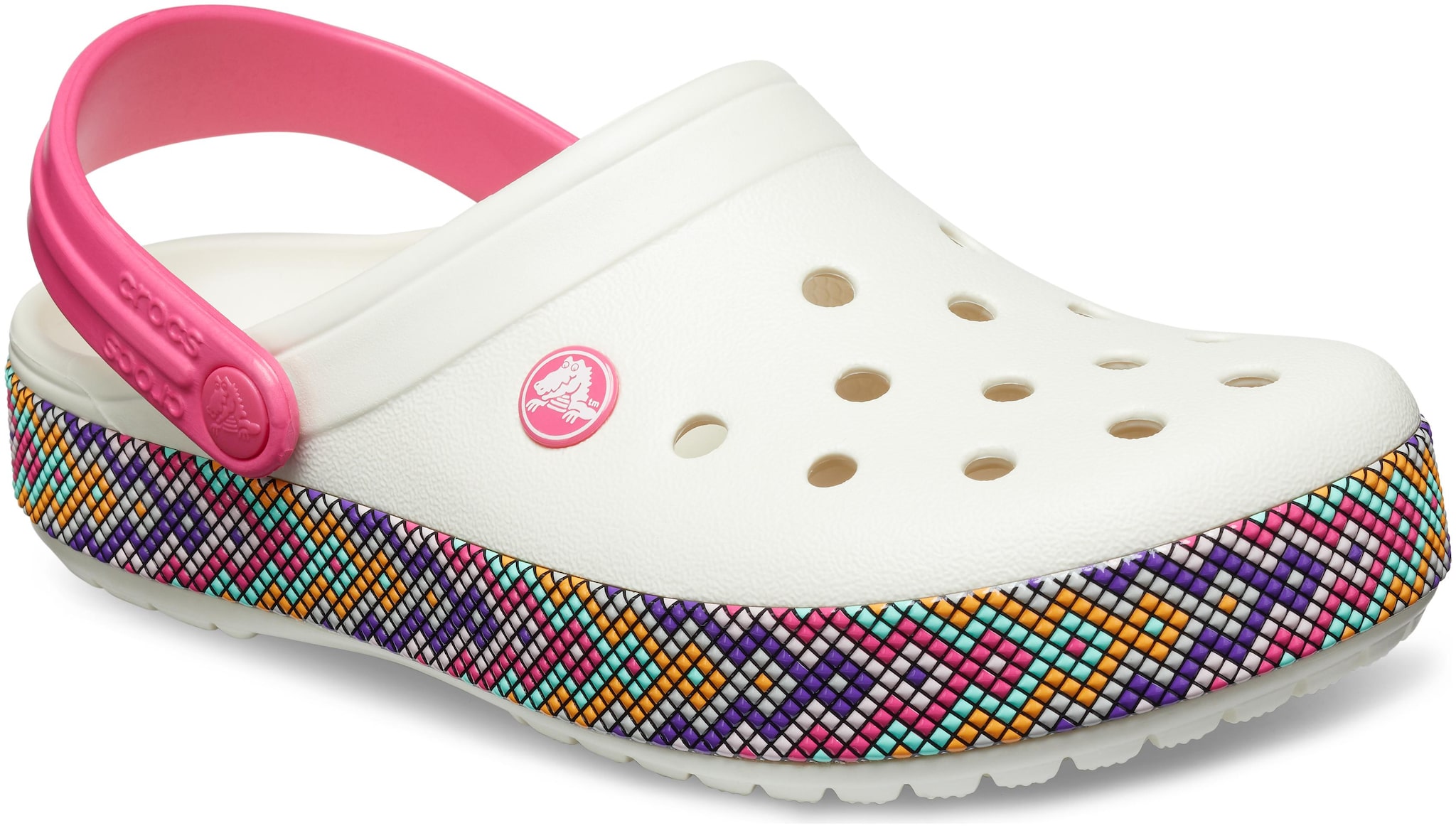 

Crocs Women White Crocband Gallery Clogs 205166-159