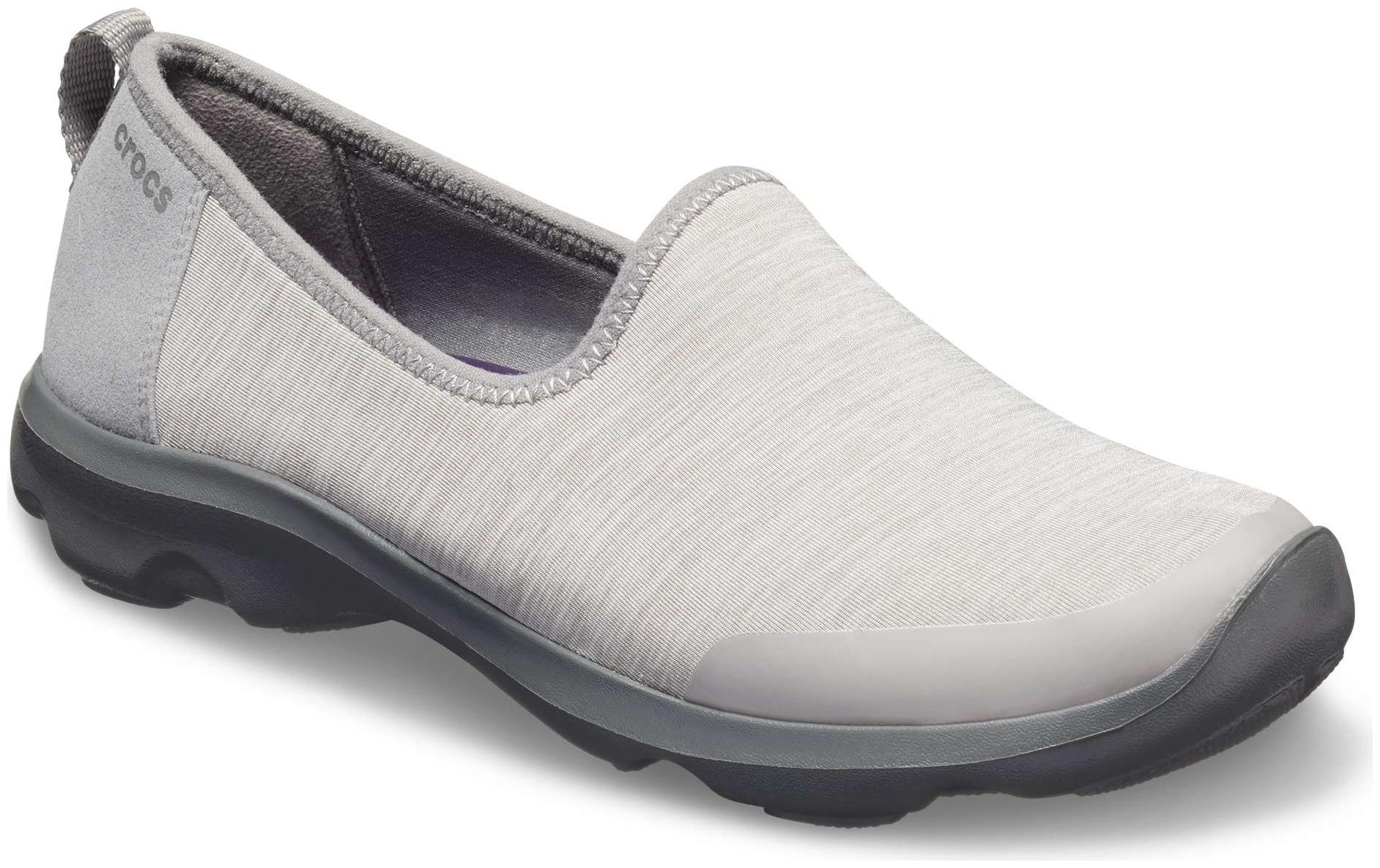 

Crocs Women Grey Busy Day Heather Skimmer Shoes 204727-019