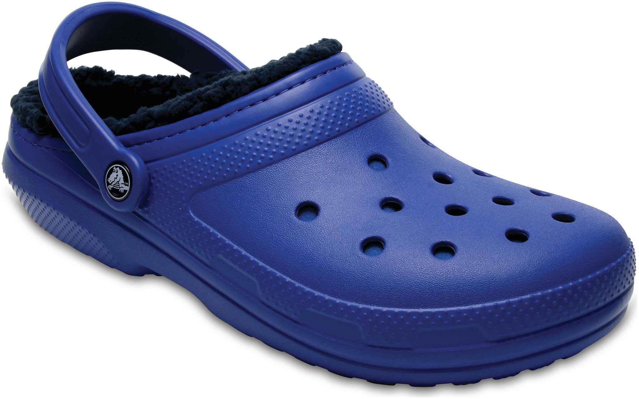 

Crocs Women Navy Classic Lined Clogs 203591-4HD