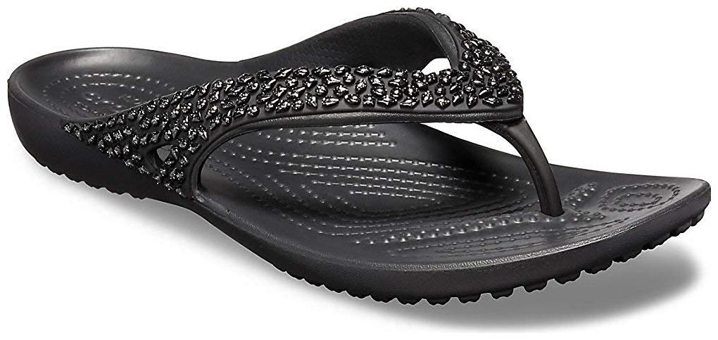 

Crocs Womens Kadee II Embellished slippers Black