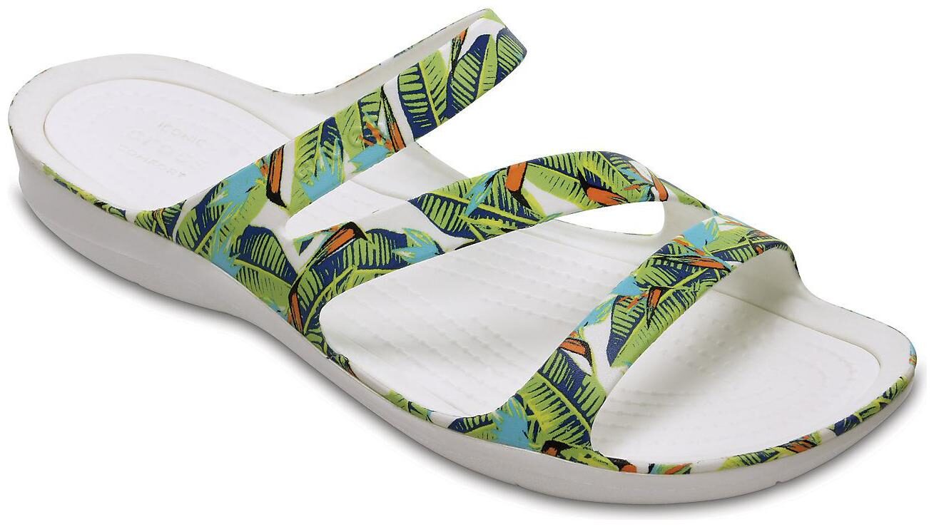 

Crocs Womens Swiftwater Graphic Sandal White