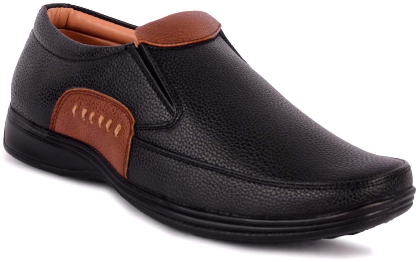

D S P Men Black Synthetic Leather Formal Shoes