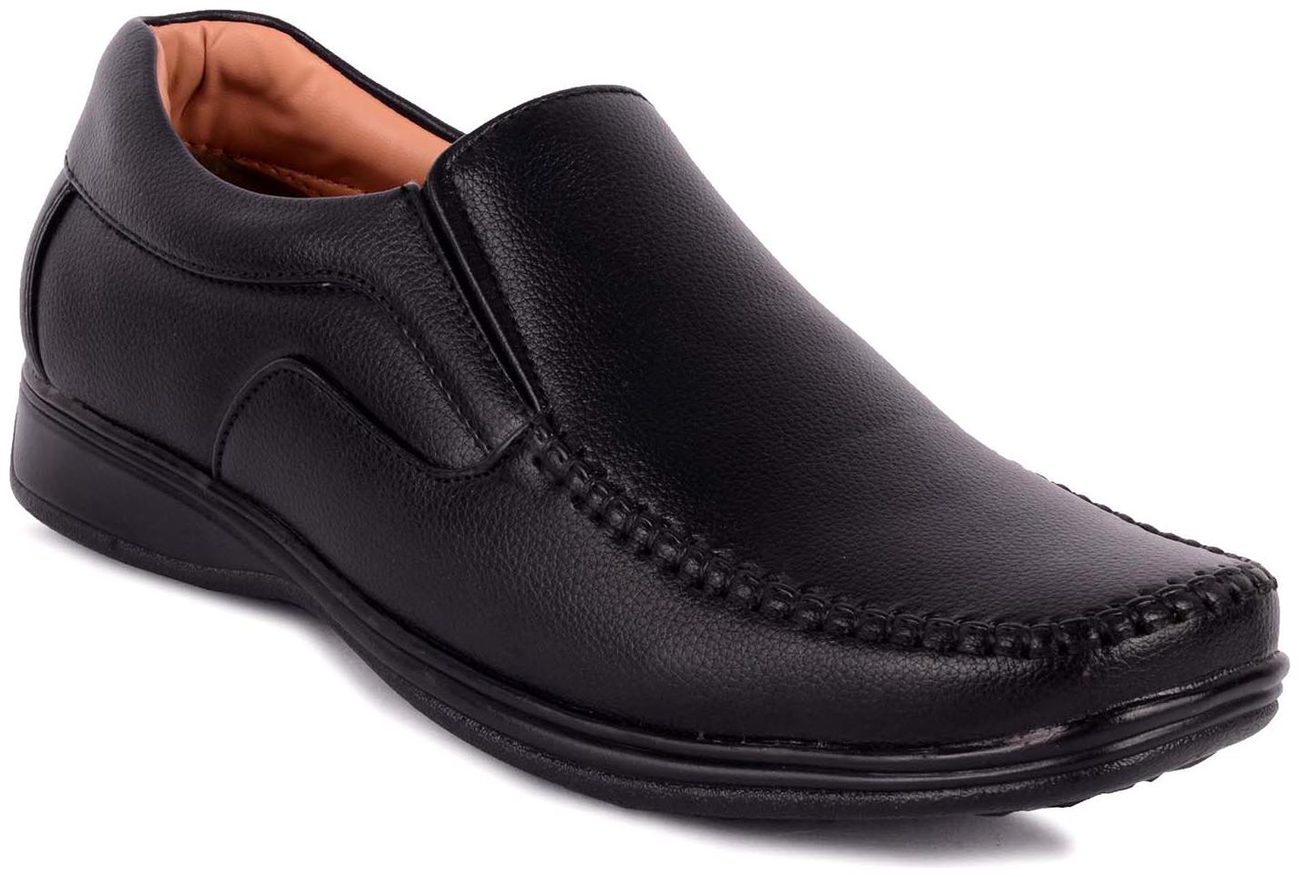 

D S P Men Black Synthetic Leather Formal Shoes