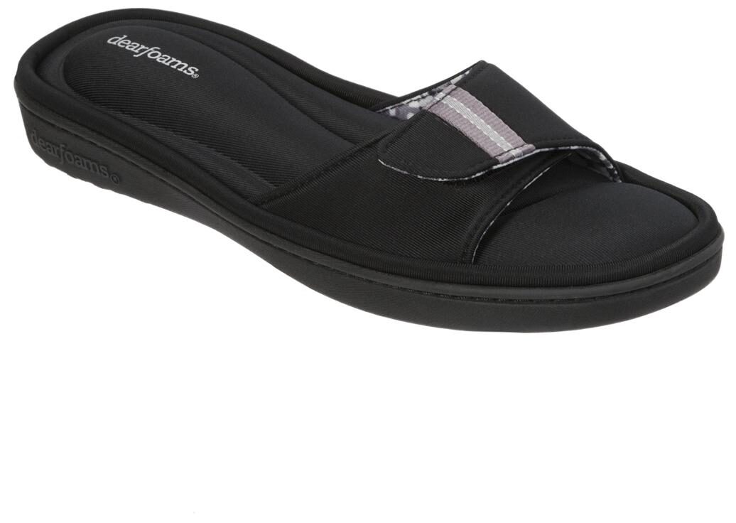 

Dearfoams Active Slide With Memory Foam (black)