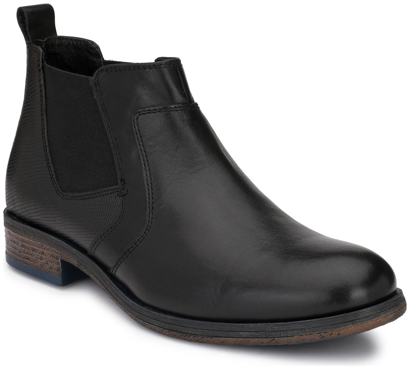 

Delize Men Black Ankle Boots - 56053