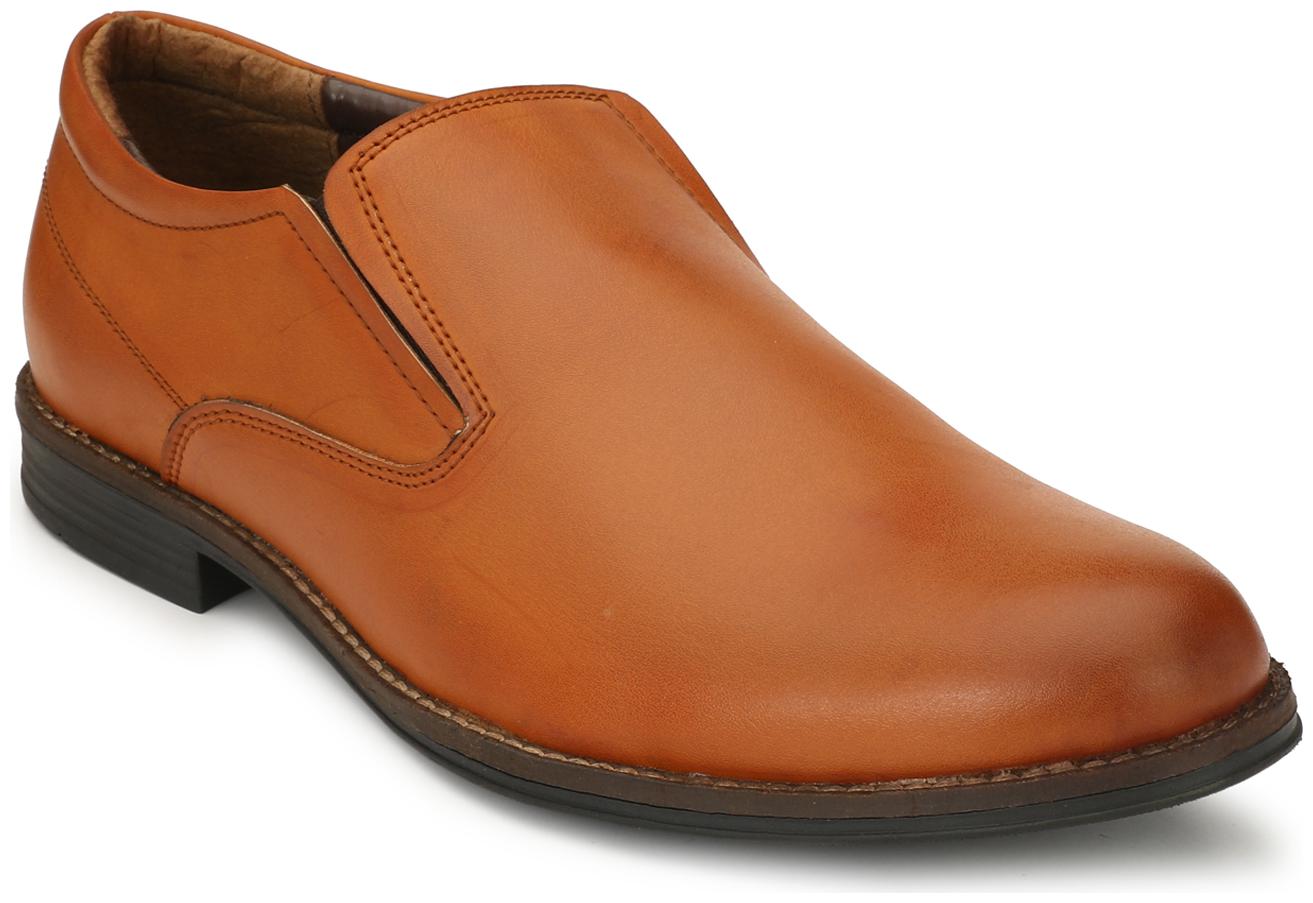 

Delize Men Tan Slip-On Formal Shoes - 1895