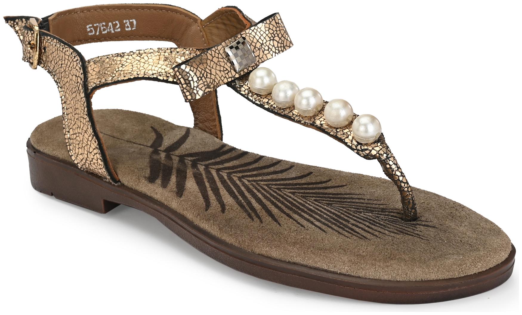

Delize Women Gold Sandals