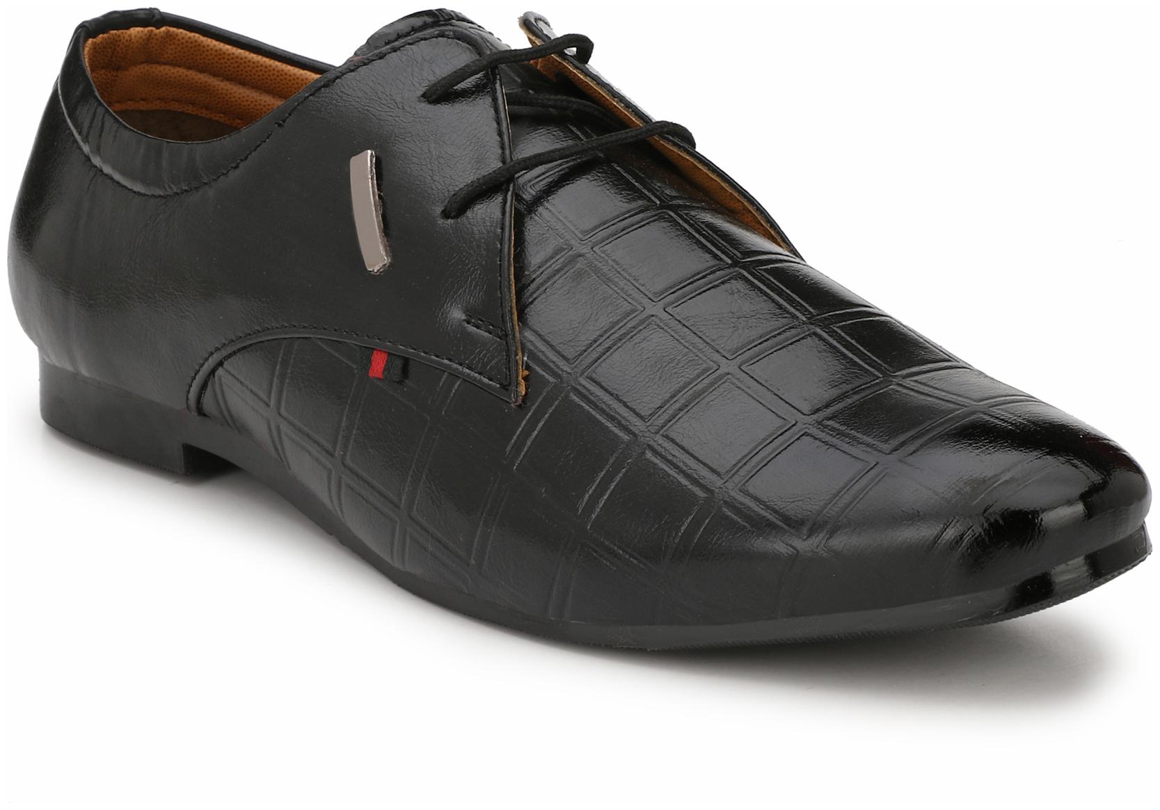 

DERBY KICKS BLACK FORMAL SHOE FOR MEN