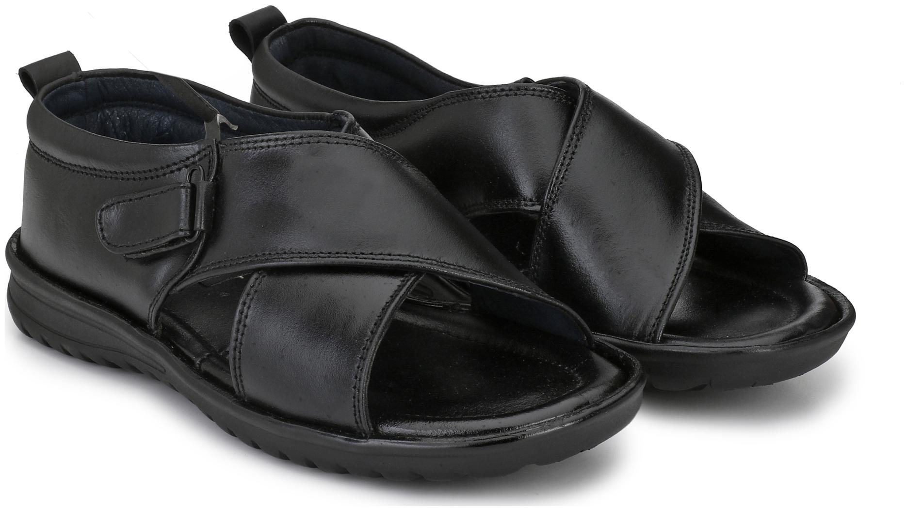 

DERBY KICKS LEATHER BLACK ROMAN SANDAL