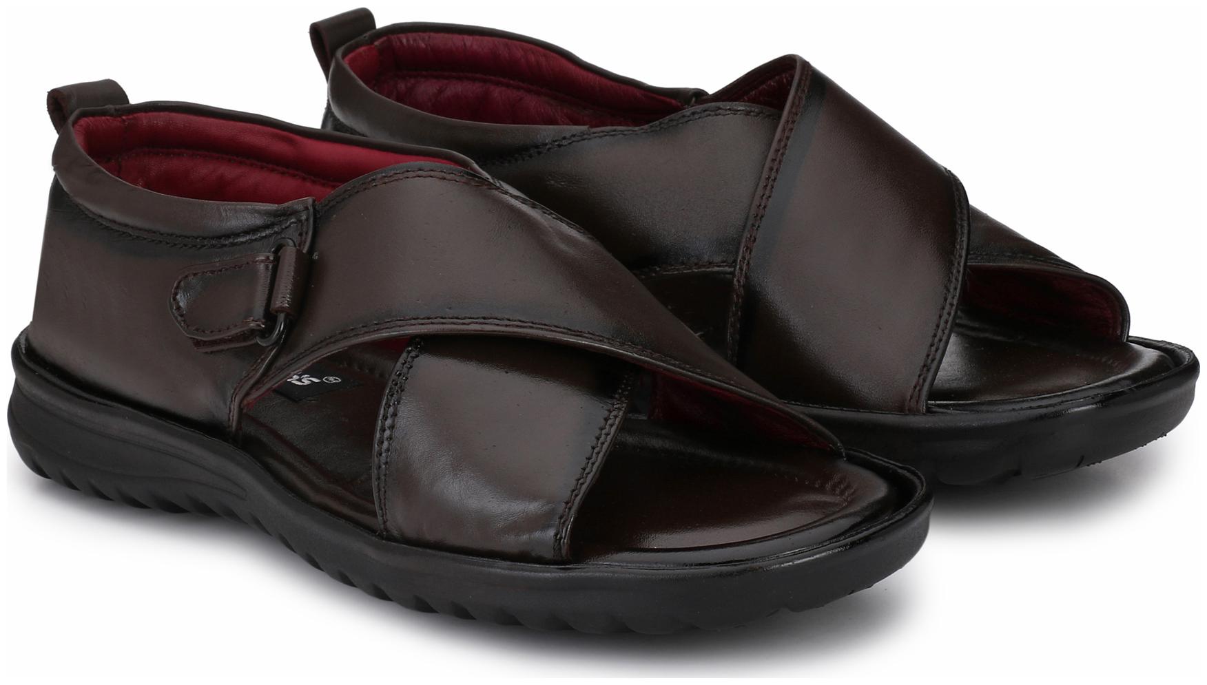 

DERBY KICKS LEATHER BROWN ROMAN SANDAL