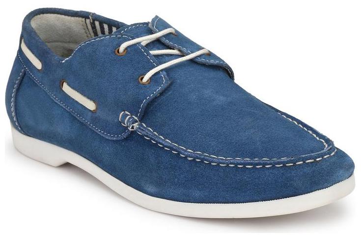 

Derby Kicks Comfortable Blue Suede Leather Loafer Shoes For Men Daily Wear casual Wear