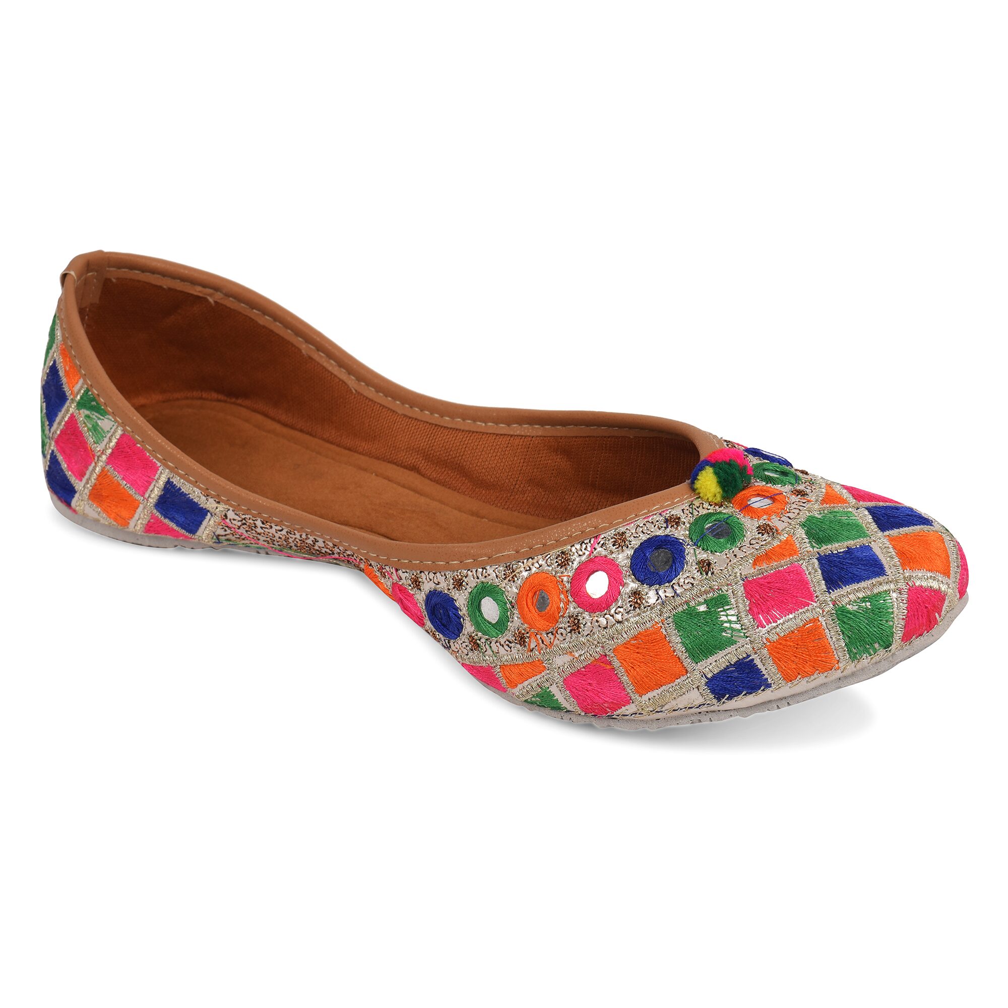 

DESI COLOUR Women Multi-Color Mojaris