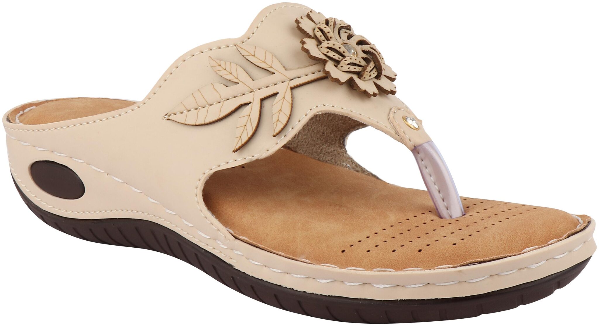 

Do Bhai Women Beige Sandals