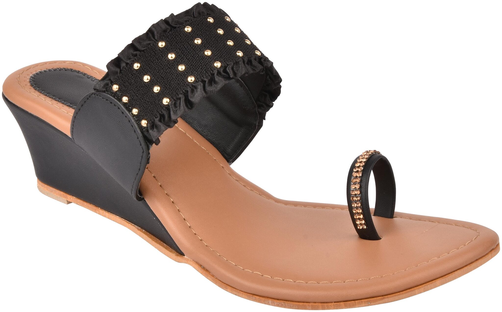 

Do Bhai Women Black Wedges