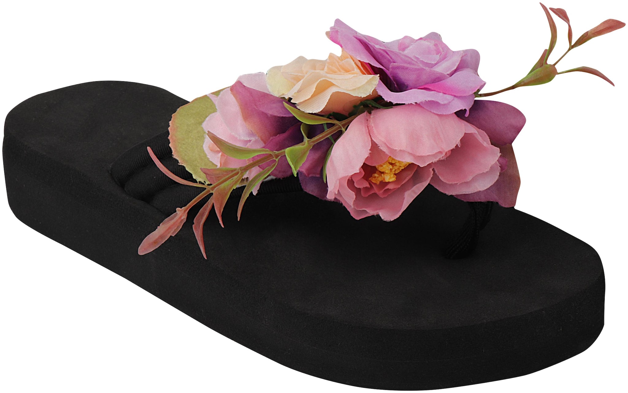 

Do Bhai Black Flip-Flops For women