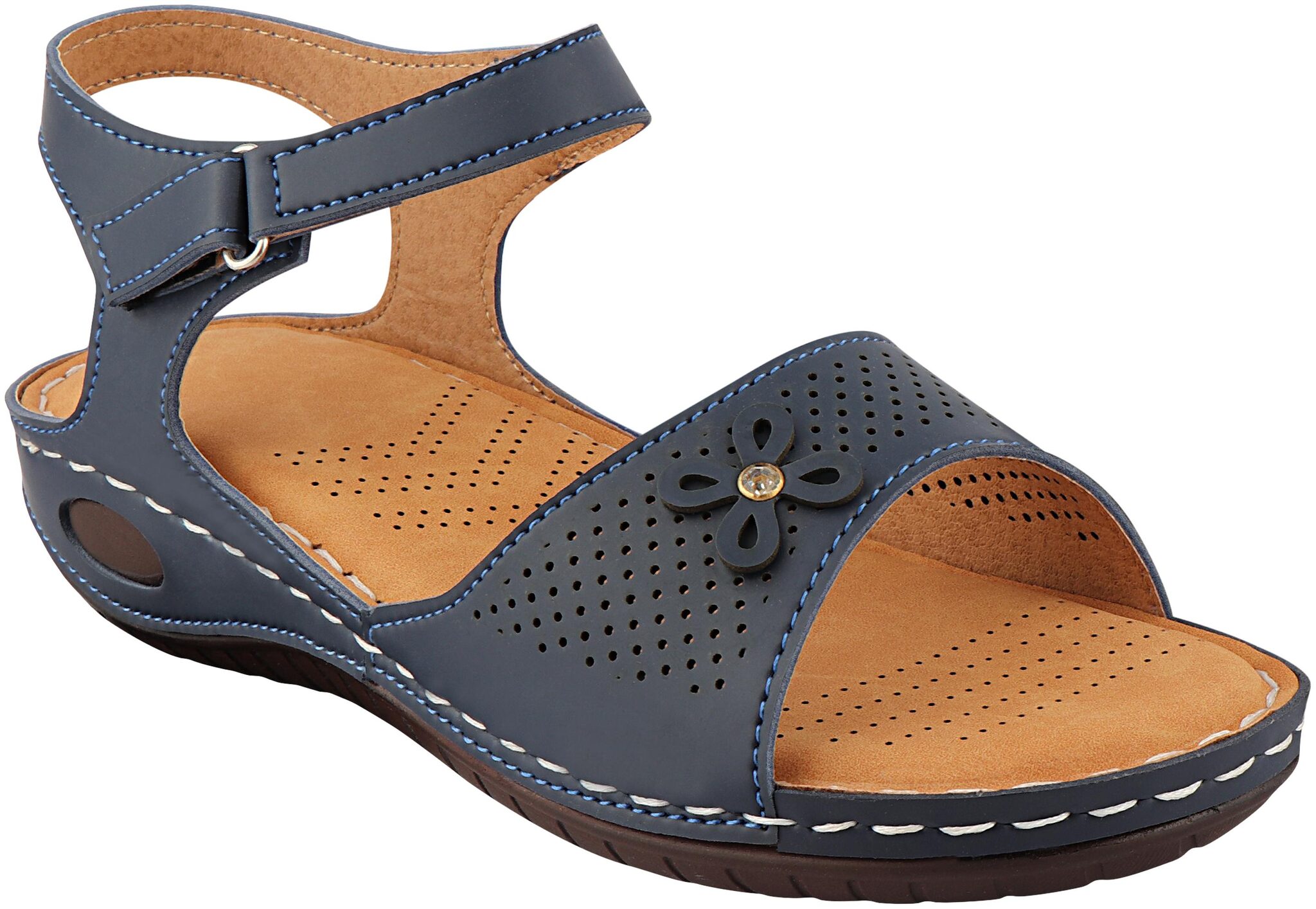 

Do Bhai Women Blue Sandals