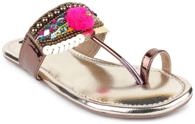 Do Bhai Kolhapuri For Women ( Blue )