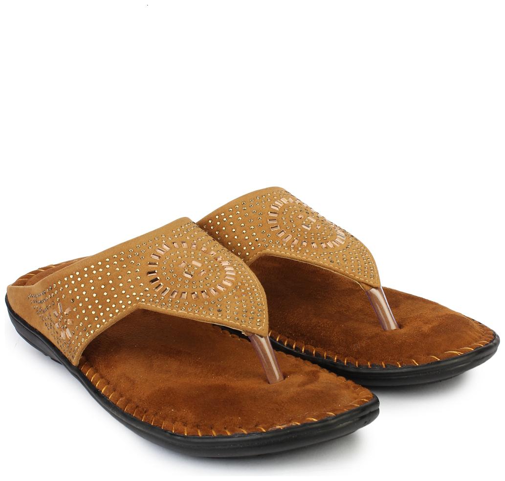

Do Bhai Beige Slippers