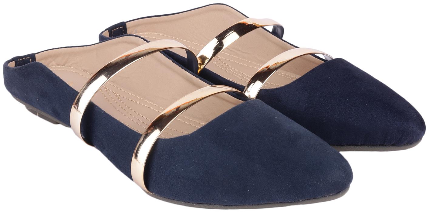 

Do Bhai Women Blue Mules