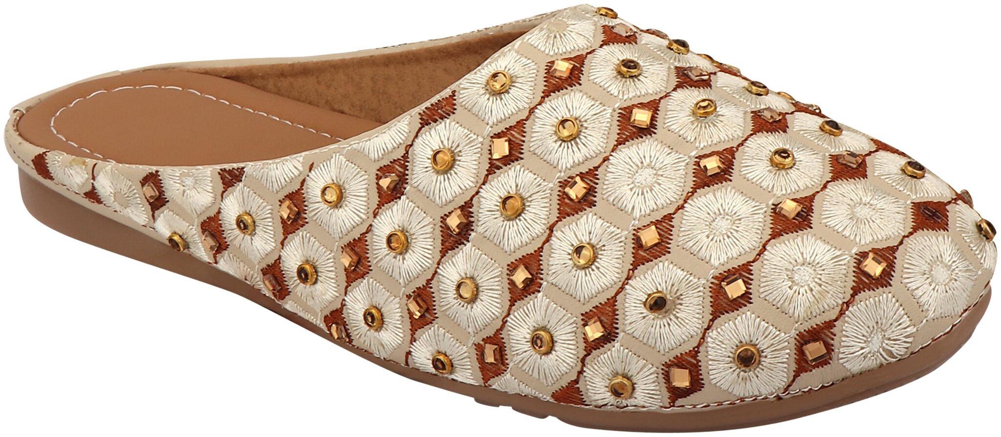 

Do Bhai Women Gold Sandals