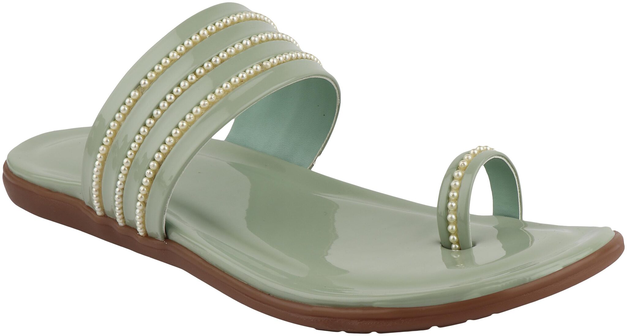 

Do Bhai Women Green Sandals