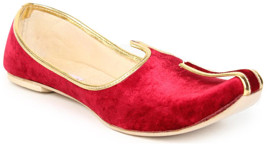 

Do Bhai Red Ethnic Jutti