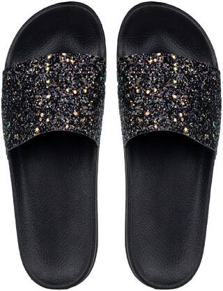 Do Bhai Slippers For Women ( Black )