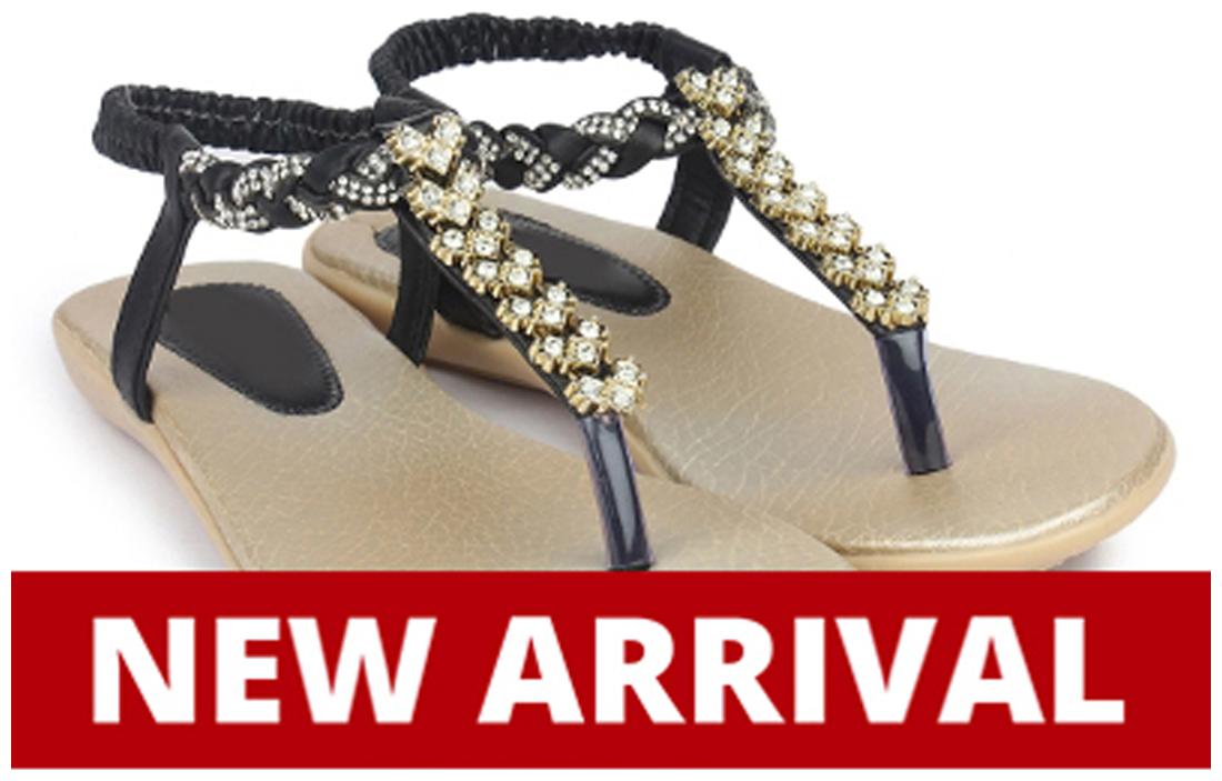 

Do Bhai Black Sandals