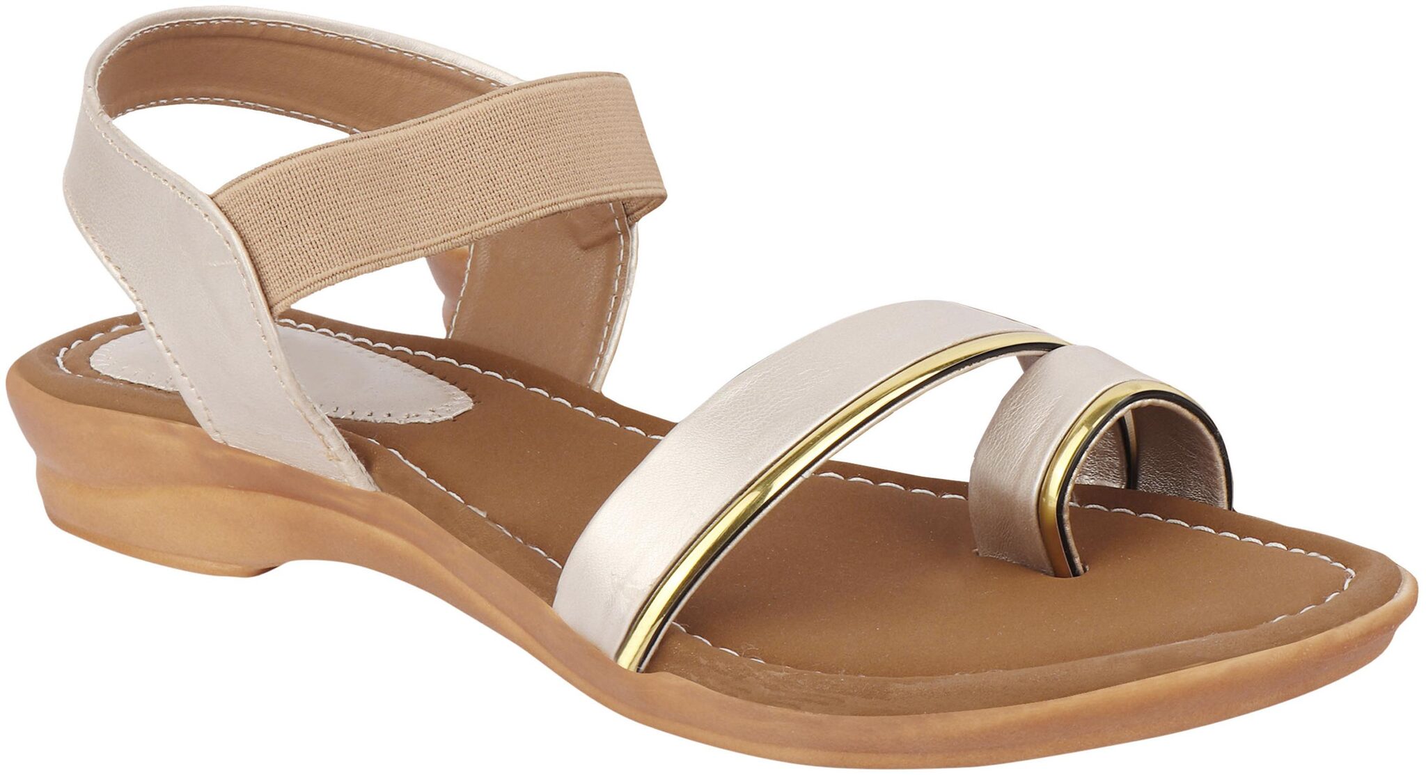 

Do Bhai Women Gold Sandals