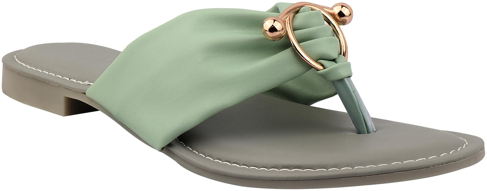 

Do Bhai Women Green Sandals