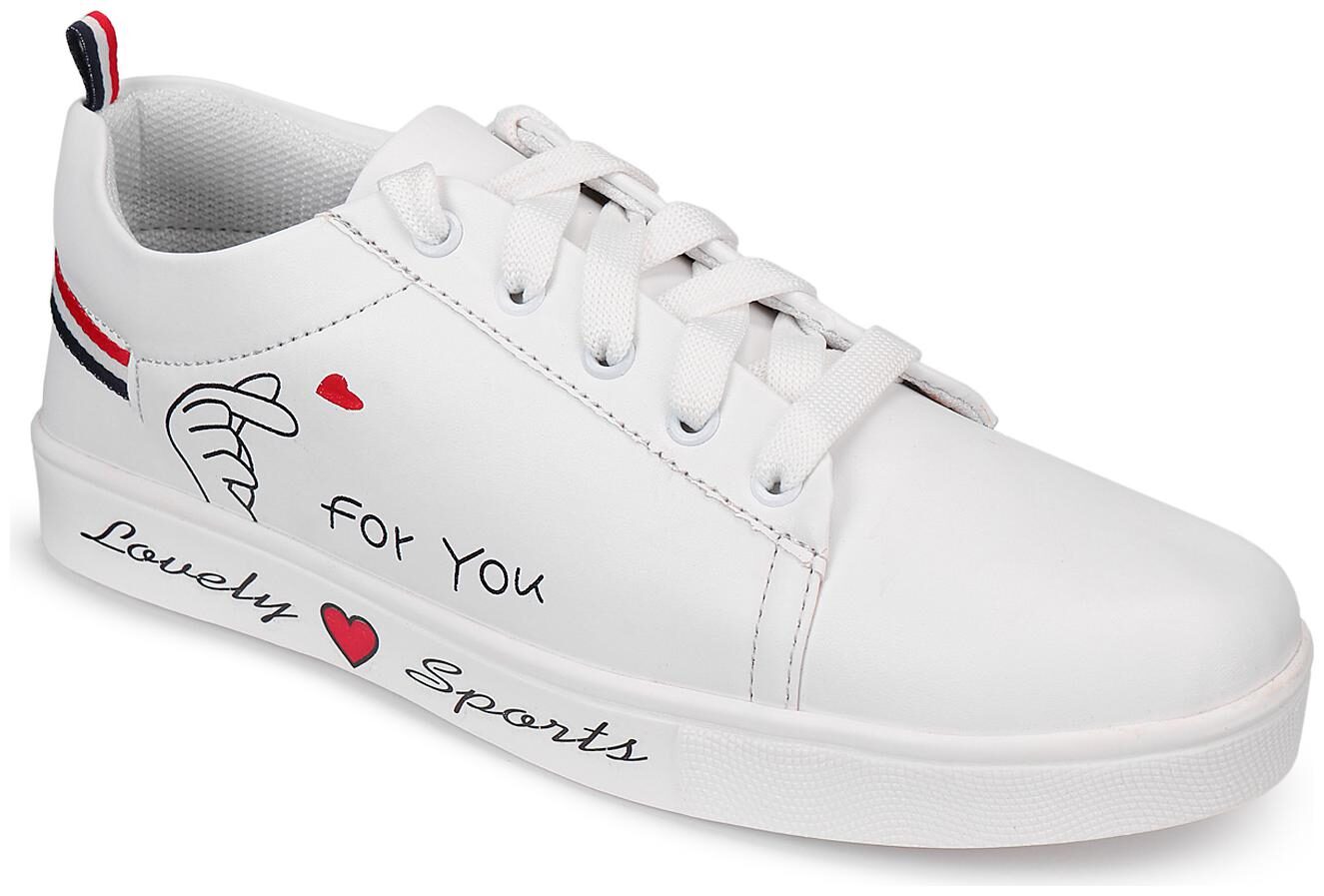 

Do Bhai Women White Casual Shoes