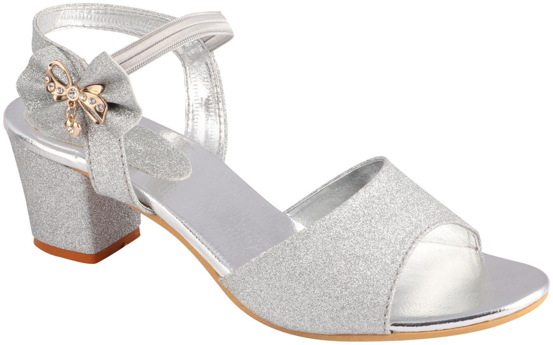 

Do Bhai Women Silver Heeled Sandals