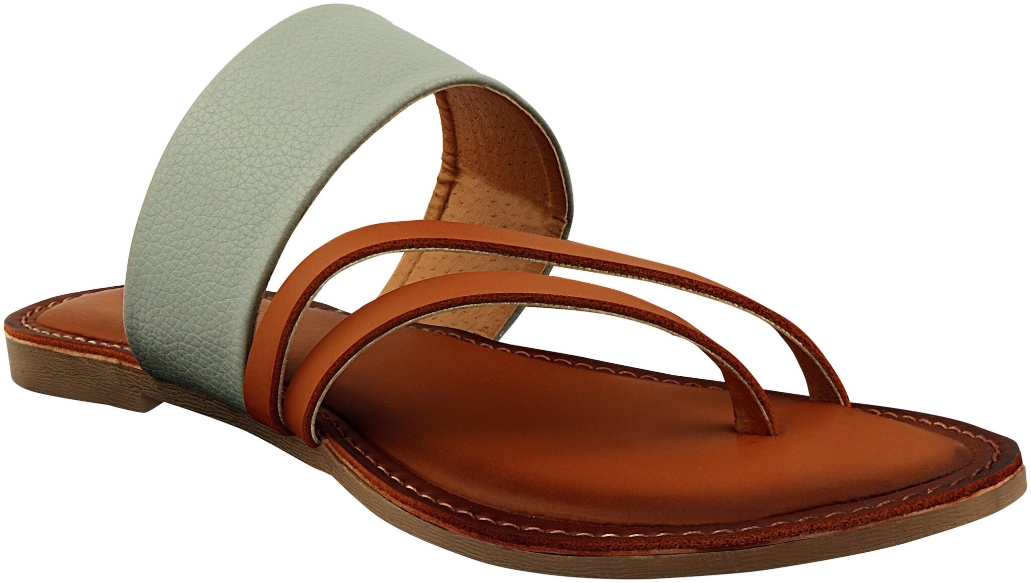 

Do Bhai Women Green Sandals