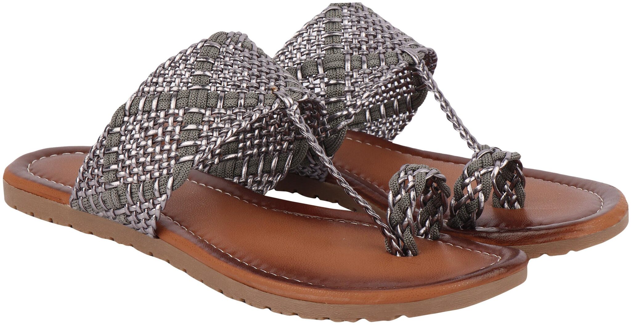 

Do Bhai Women s Flat Sandal