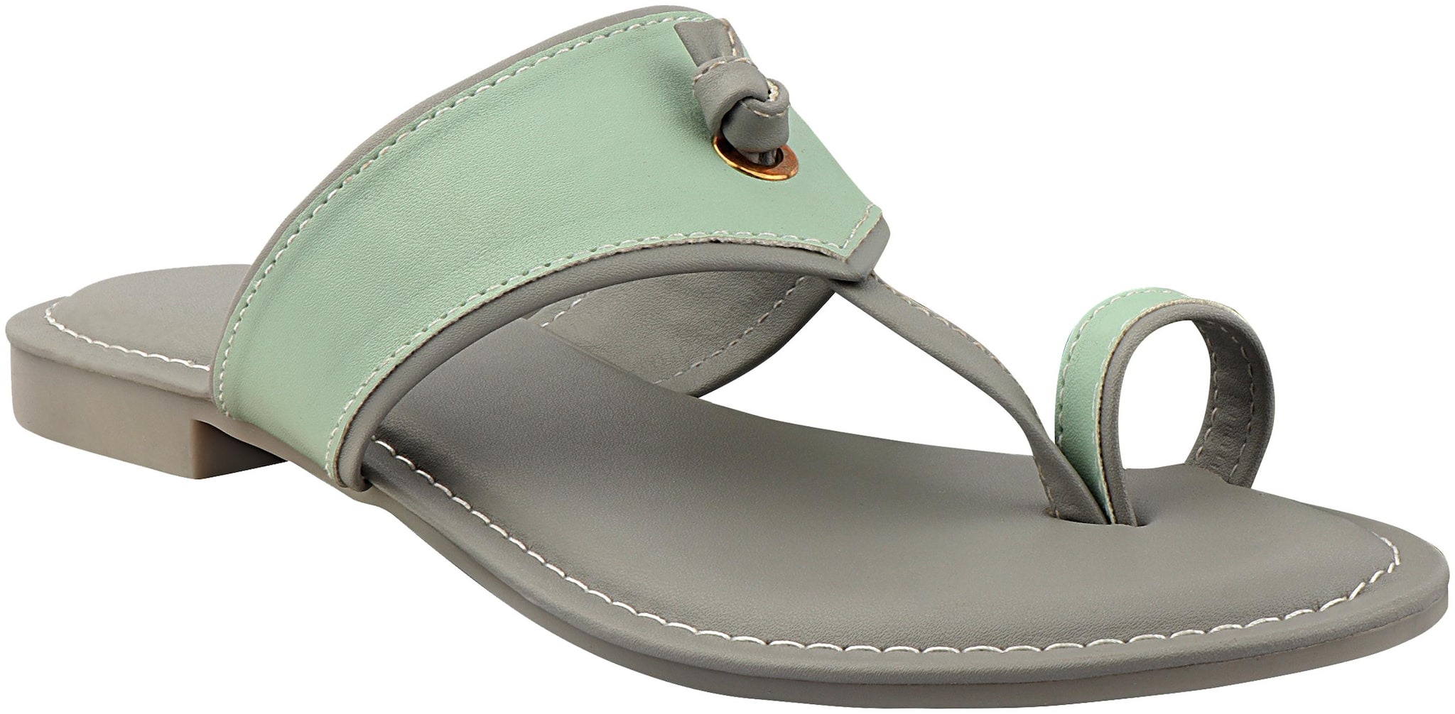 

Do Bhai Women Green Sandals