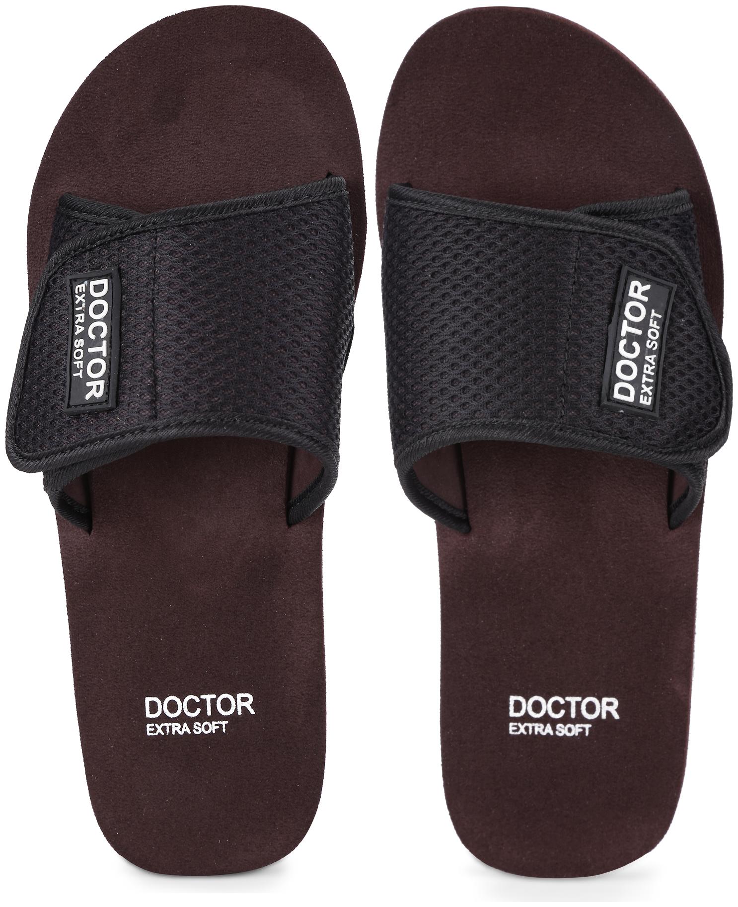 

DOCTOR EXTRA SOFT Men Brown Diabetic Orthopaedic Slippers - 1 Pair