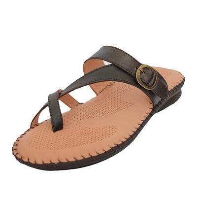 

DR SOLE COMFORTABLE STYLISH LEATHER FLATS FOR WOMEN BY 1 WALK-ANTIQUE