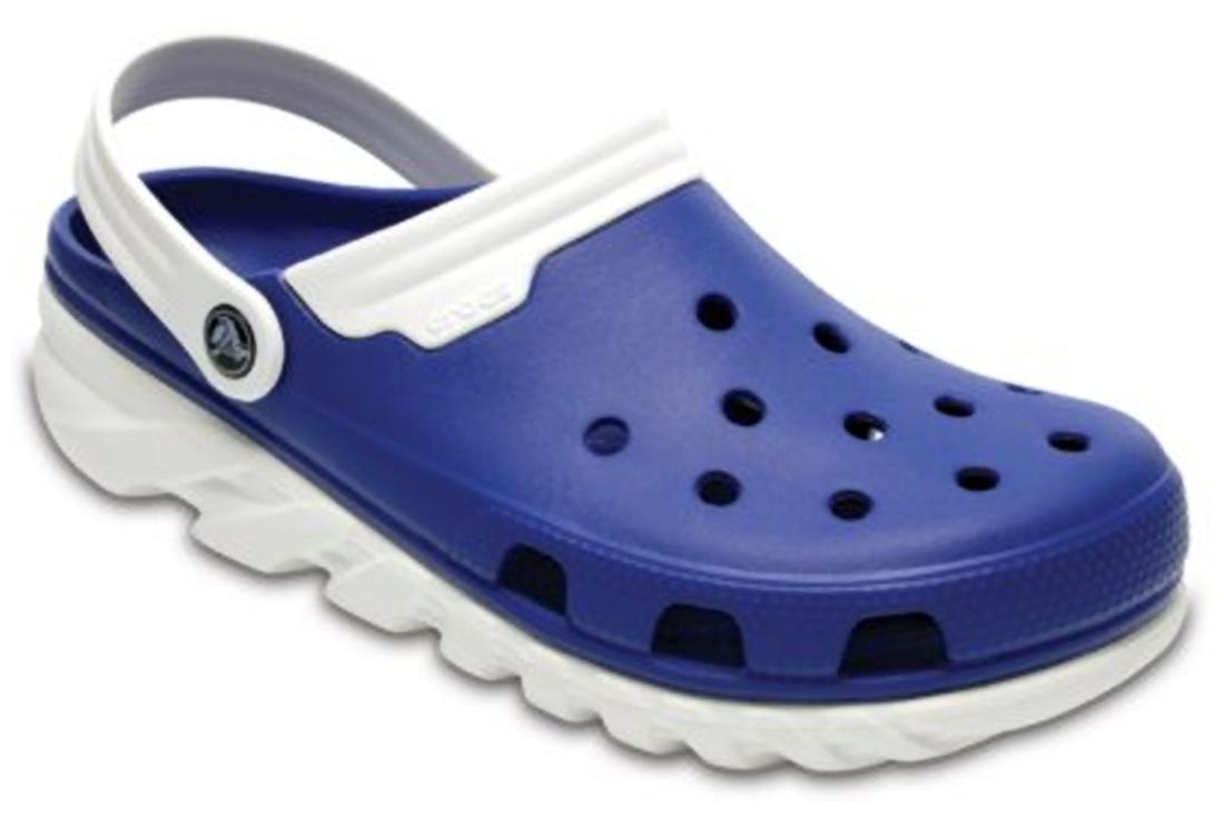 

Crocs Men s Blue Duet Max Clogs