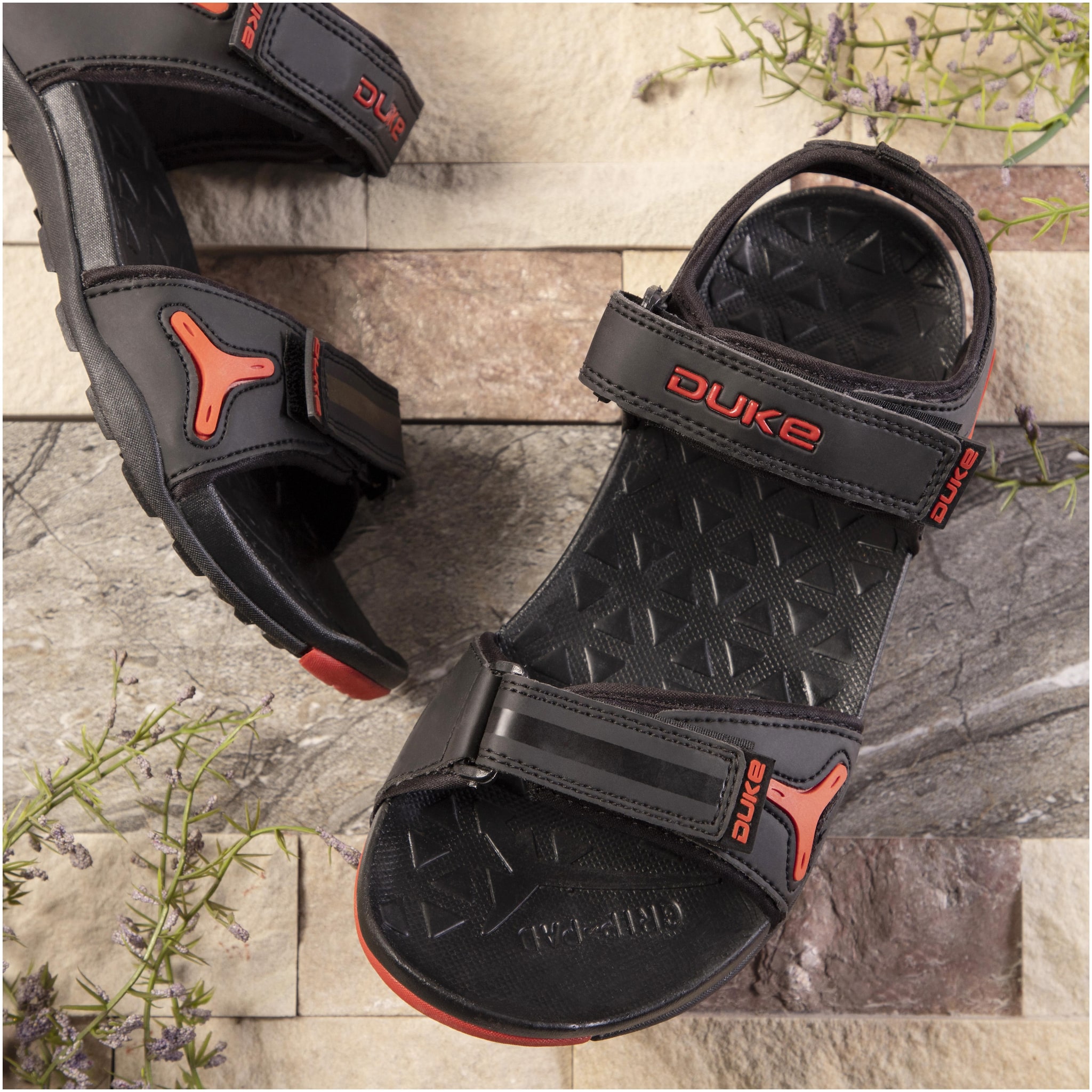 

Duke Men Black Sandals