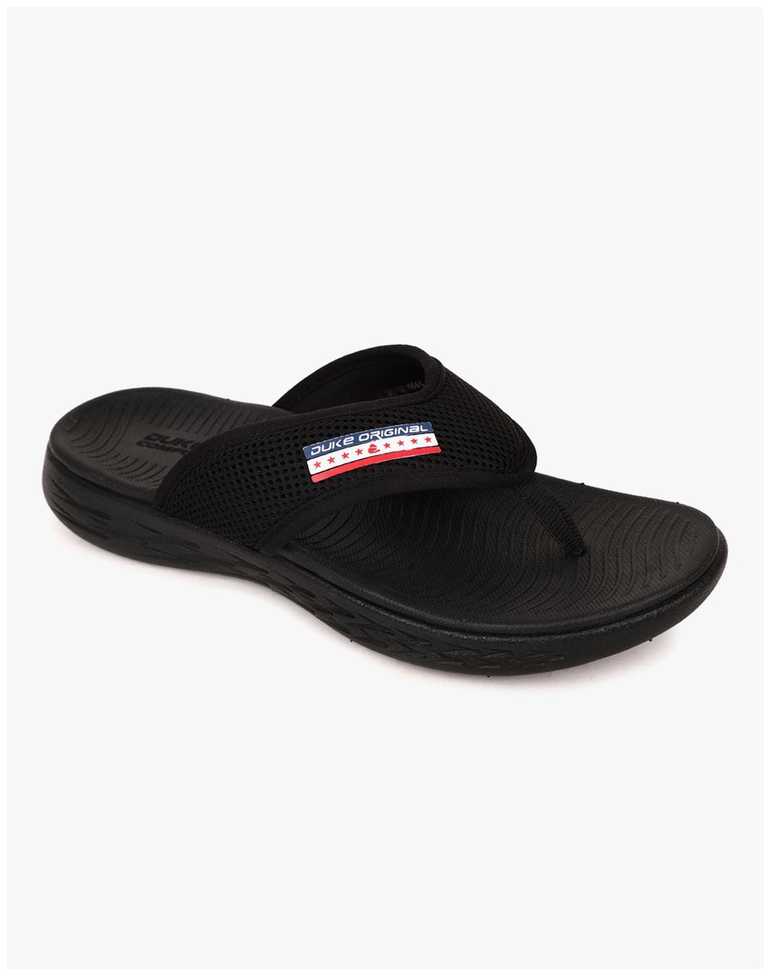 

Duke Black Slippers Flip Flops For Men