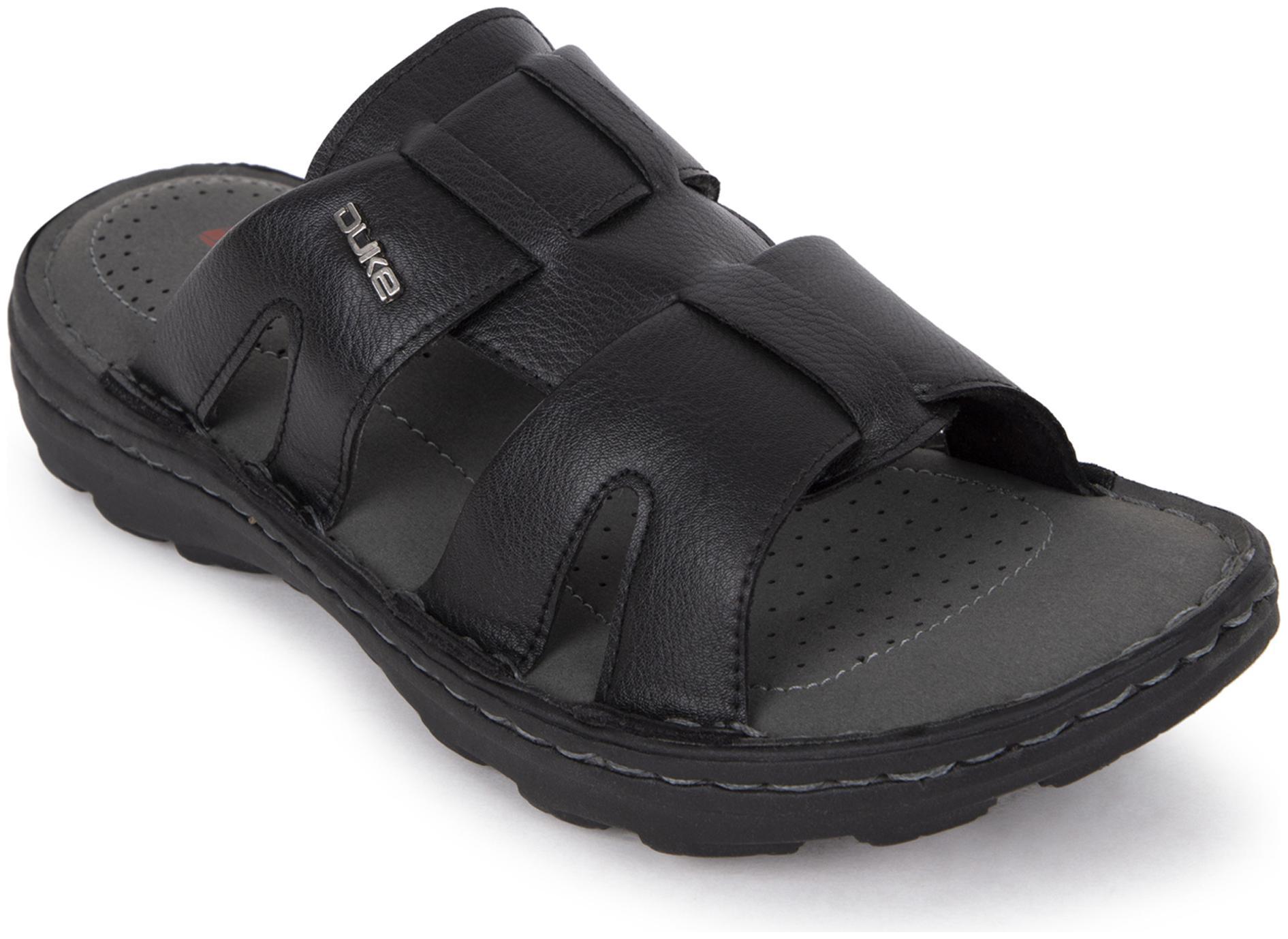 

Duke Men Black Comfort Sandals