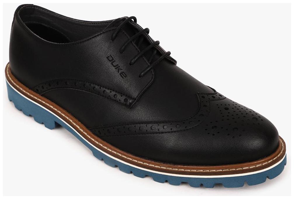

Duke Men Black Brogues Formal Shoes - FWOL708