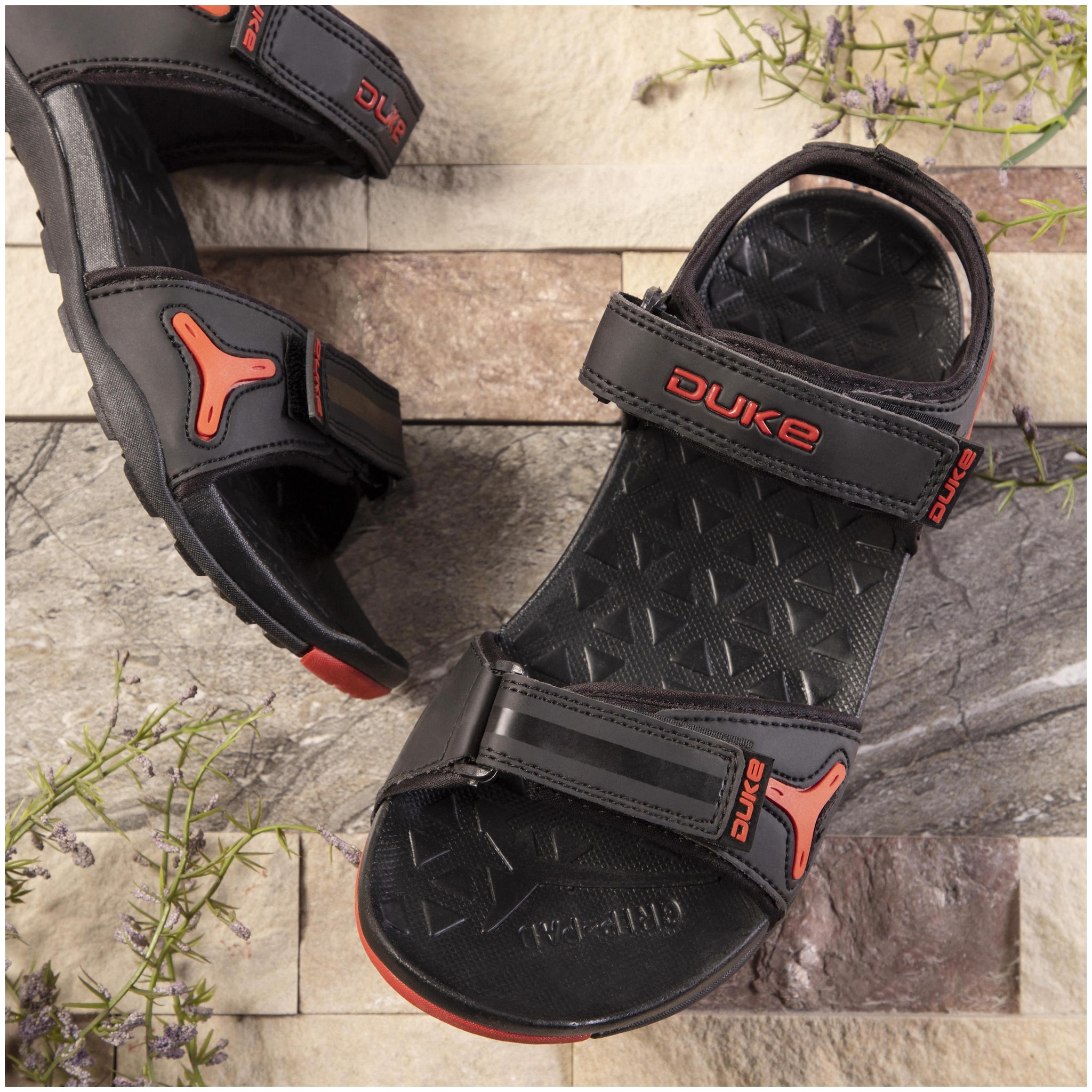 

Duke Men Black Sandals