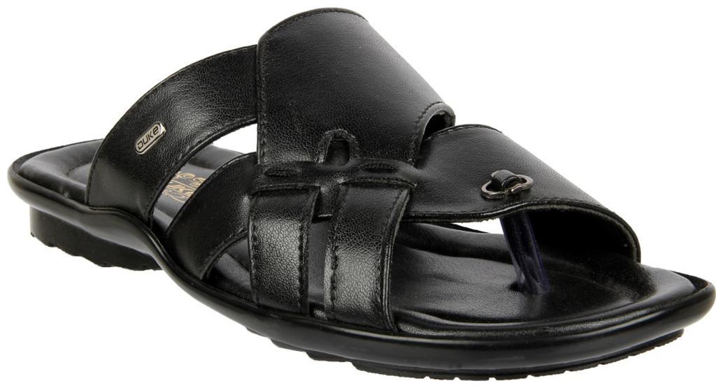 

Duke Men Black Lifestyle Slippers