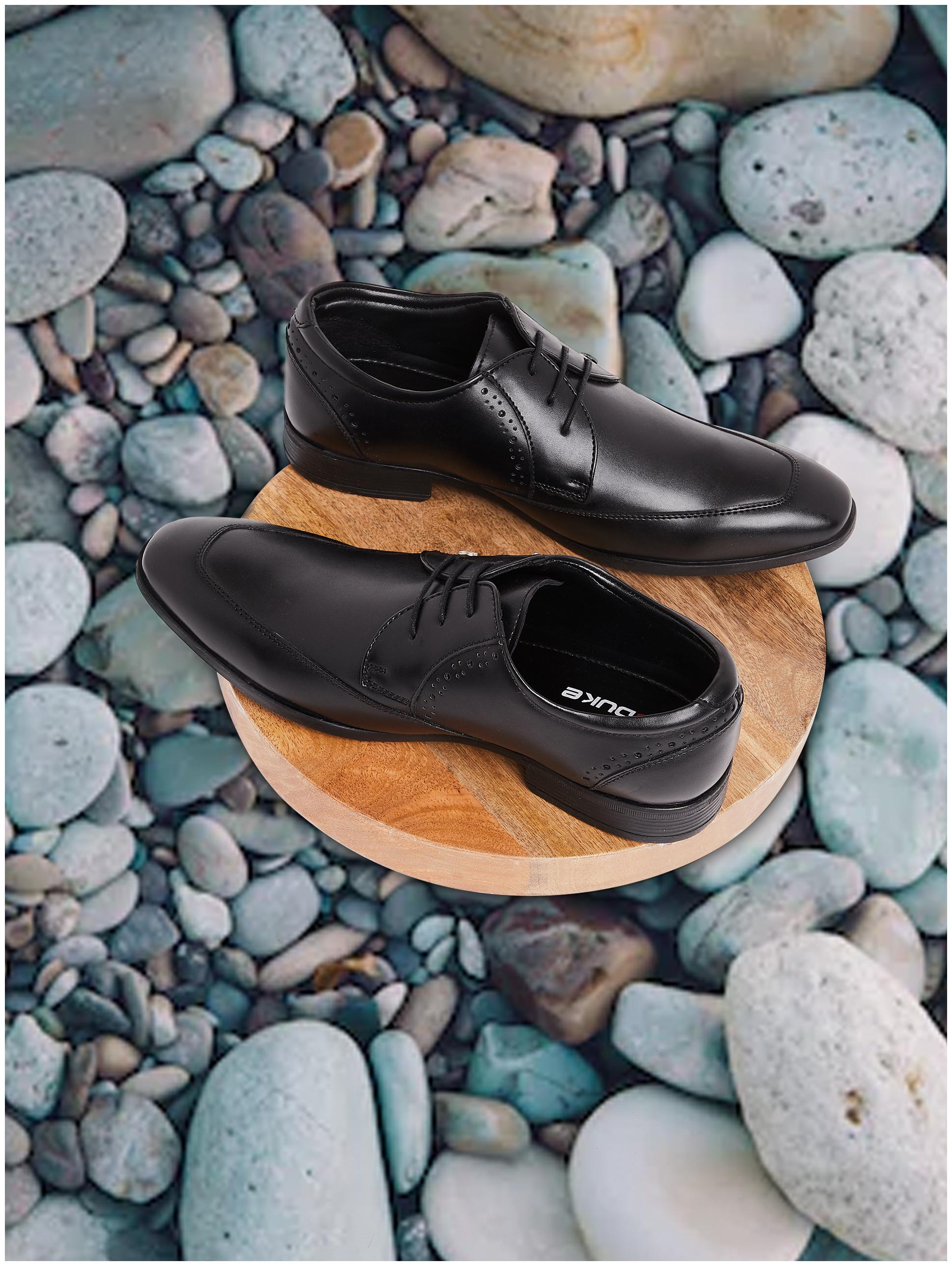 

Duke Men Black Derby Formal Shoes - FWOL512